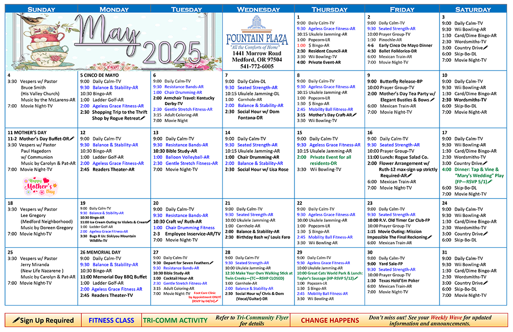 May 2025 Calendar
