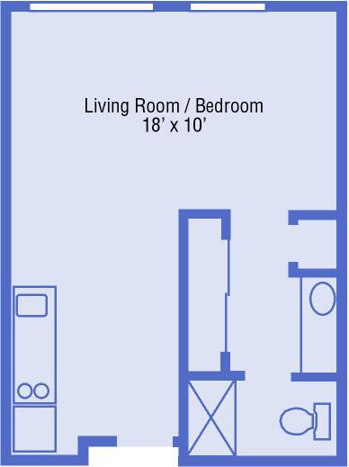 Standard Studio - Floor Plan