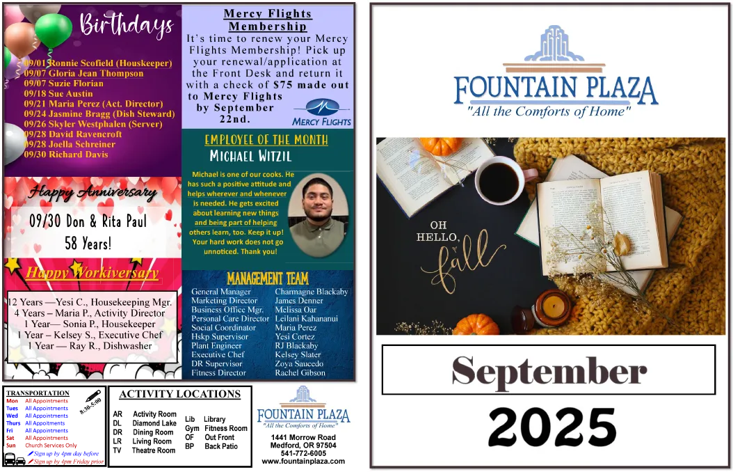 September 2025 Calendar