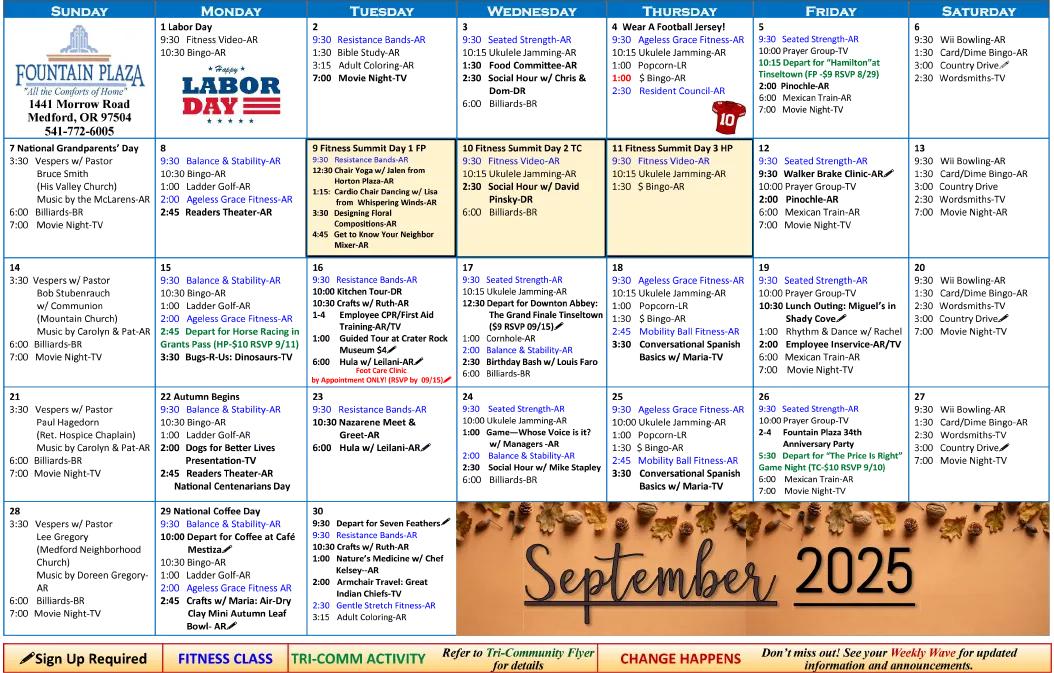 September 2025 Calendar
